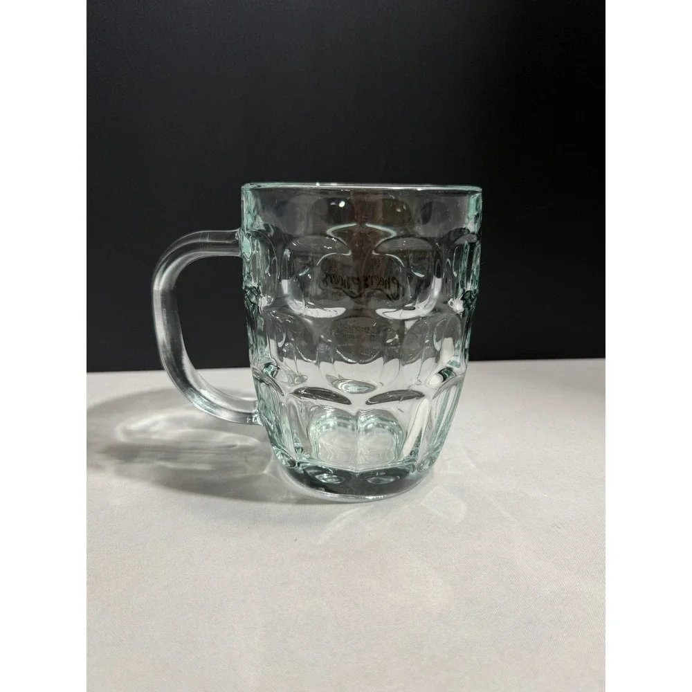 Cheers Boston Glass Beer Mug Dimpled Tankard Pint Glass Vintage TV Show Logo